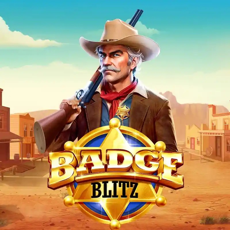 Slots logo of Badge Blitz from Pragmatic Play at Spinorhino Casino