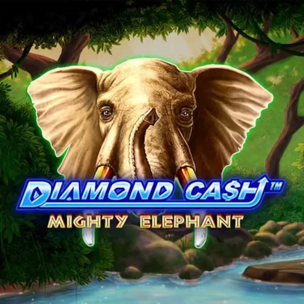 Diamond Cash Mighty Elephant slot visual from Greentube available on spinorhinoo.nl