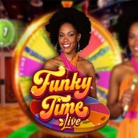 Funky Time online game logo by Evolution on spinorhinoo.nl