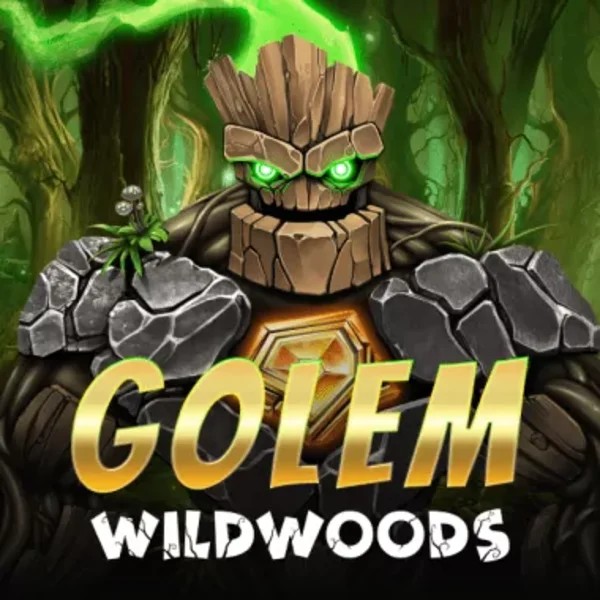 Golem Wildwoods slot logo by BF Games at Spinorhino Casino