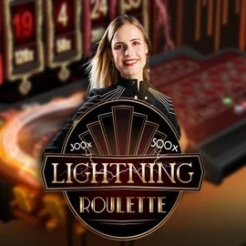 Lightning Roulette logo – Live Casino by Evolution at Spinorhino Casino