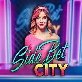 Side Bet City slot logo by Evolution at Spinorhino Casino